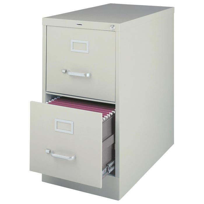 Lorell Vertical 2-Drawer Legal File Cabinet, 18 x 26-1/2 x 28-3/8 Inches