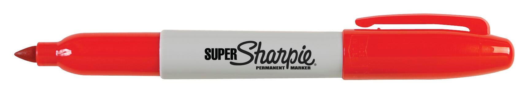 Image for Sharpie Super Permanent Markers, Fine Point, Red, Pack of 12 from School Specialty