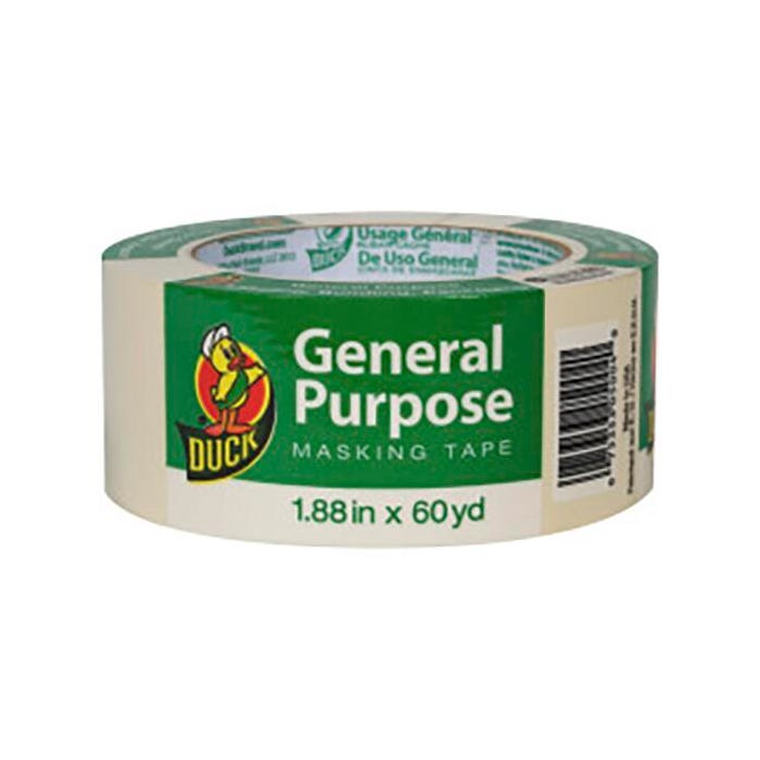 Duck Brand General Purpose Masking Tape, 1-7/8 Inches x 60 Yards, Beige