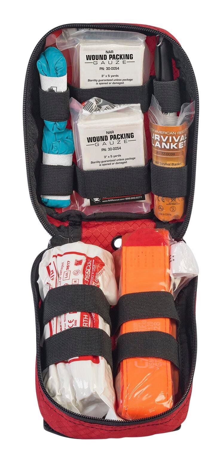 Image for North American Rescue Individual Bleeding Control Kit, Basic, Red from School Specialty