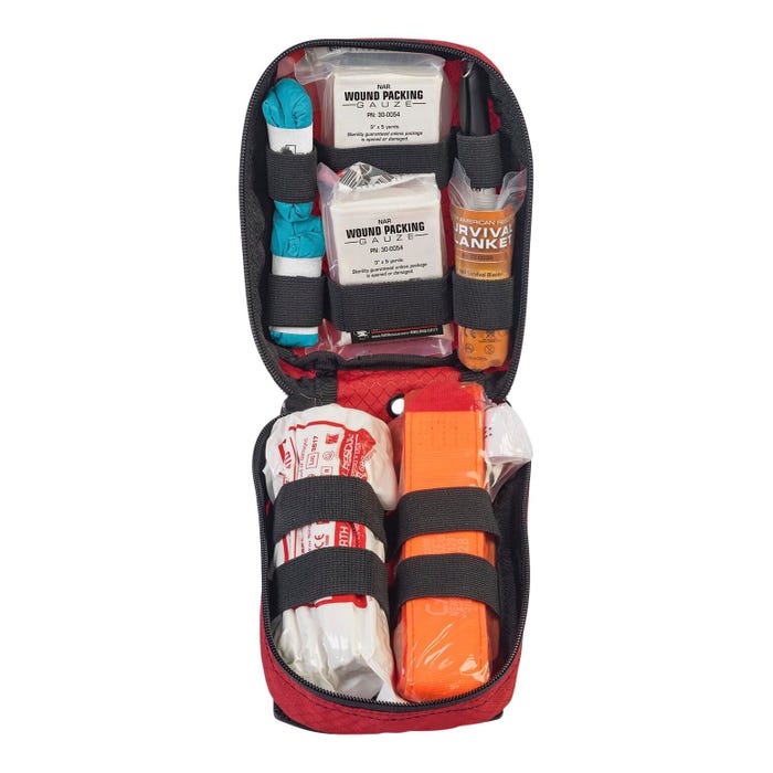 North American Rescue Individual Bleeding Control Kit, Basic, Red