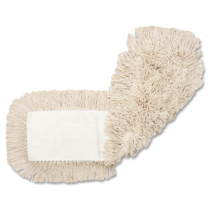 Genuine Joe Disposable Dust Mop Refill, 5 x 36 Inches, Natural, Pack of 12