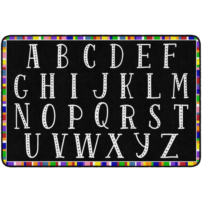 Flagship Carpets Colorful ABCs Carpet, Rectangle
