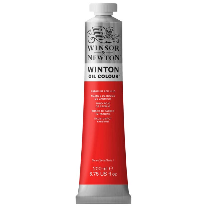 Winsor & Newton Winton Oil Color, 6.75 Ounce Tube, Cadmium Red Hue,