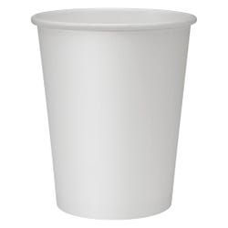 Genuine Joe Disposable Single Wall Hot Cup, 8 oz, White, Pack of 1000, Item Number 1449336