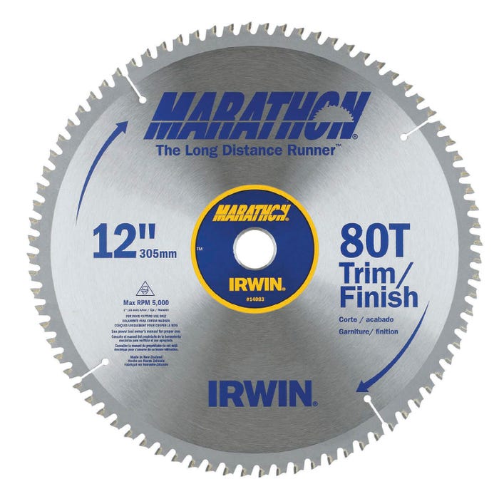 Irwin Circular Saw Blade for Wood - Carded, 10 X 5/8 in, 60 tpi