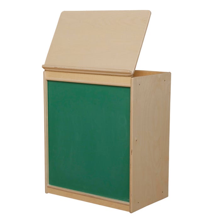 Wood Designs Big Book Display and Storage Stand with Chalkboard 24 x 15 x 28 Inches