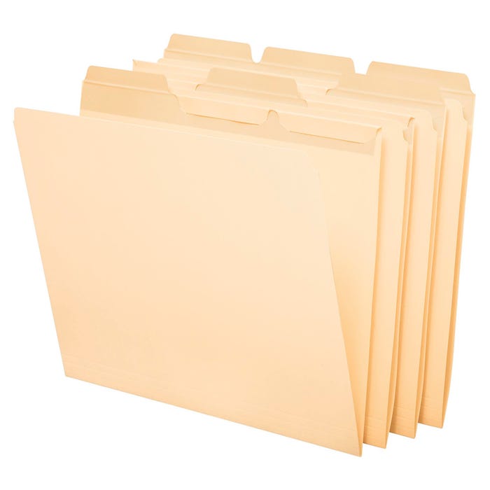 Pendaflex Ready-Tab File Folder, Letter Size, 1/3 Cut Tabs, Manila, Pack of 50