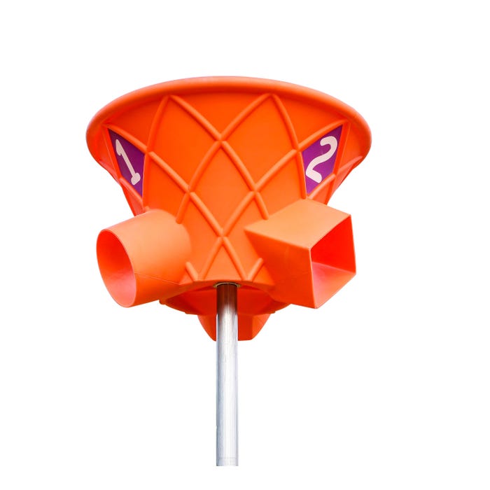 Action Play Systems Triple Shoot with 7 Foot Pole, Orange