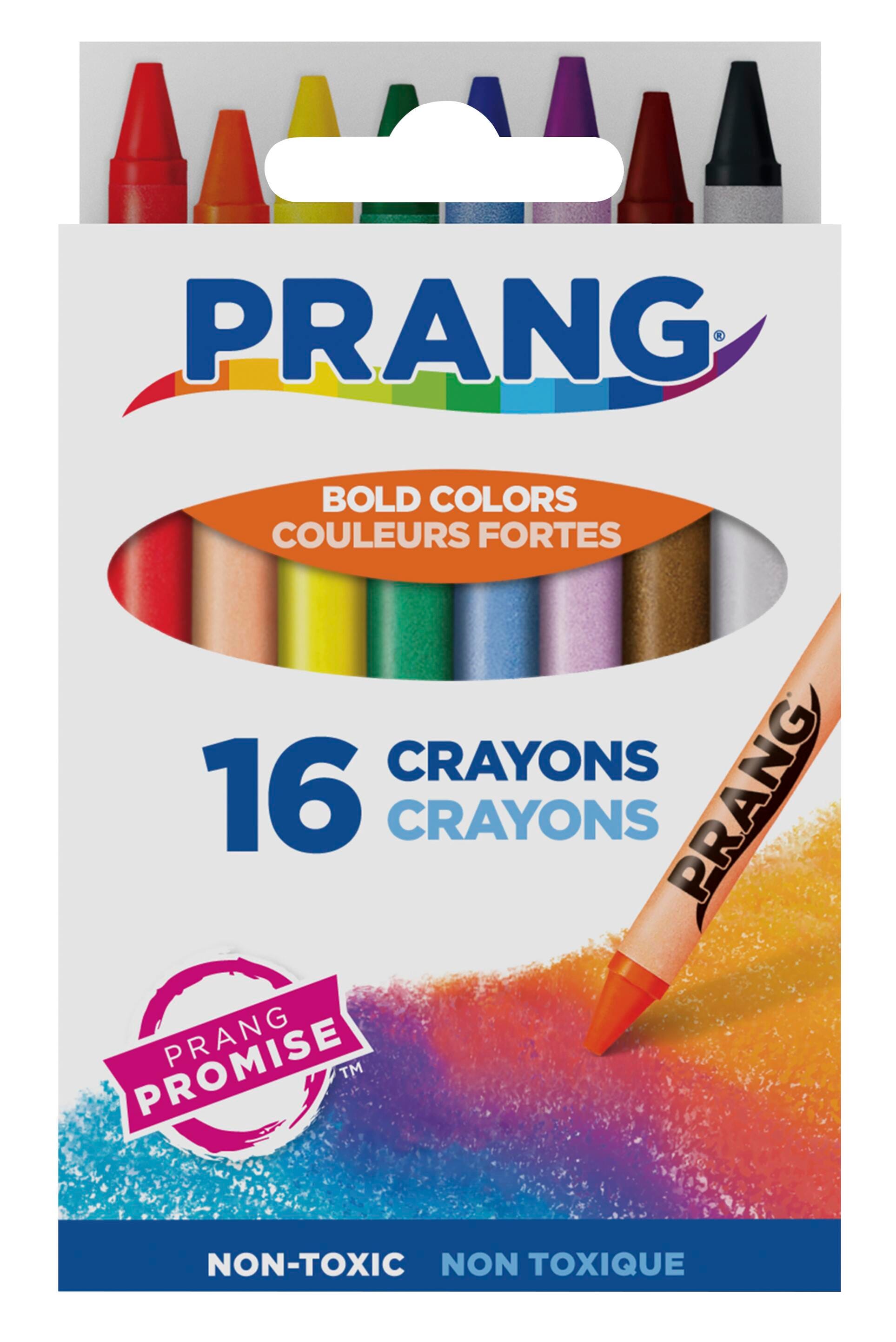Image for Prang Molded Crayon Set in Tuck Box, Assorted Colors, Set of 16 from School Specialty