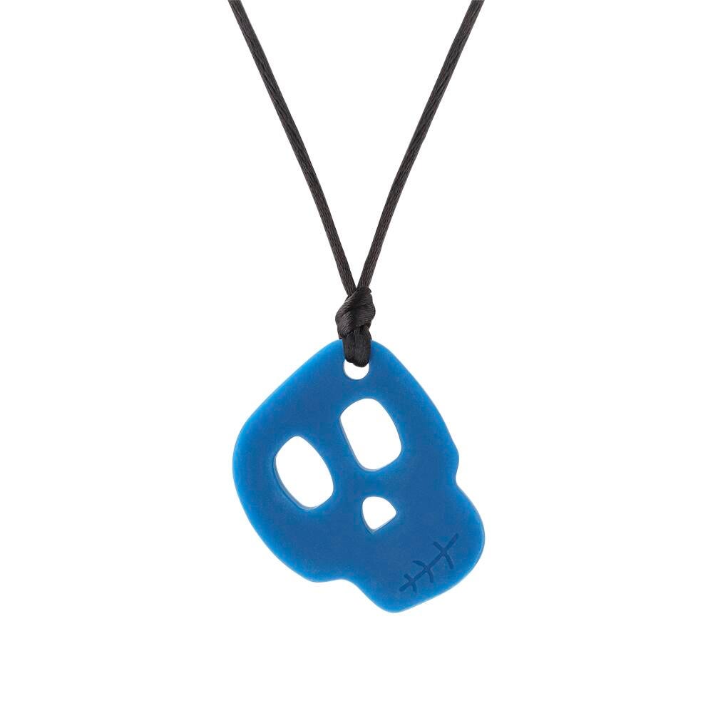 Chewigem Skull Pendant, Blue, Item Number 2103434