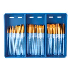Royal & Langnickel Scholastic Choice Polymer Handle Gold Taklon Combo Set, Set of 72 Item Number 1502730