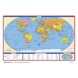 Rand McNally Political United States and World Desk Map, Set of 100, Item Number 1439365