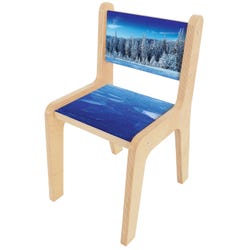 Whitney Brothers Nature View Winter Chair, 14-Inch Seat, 13-3/4 x 17 x 25-1/2 Inches, Item Number 2106009