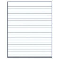 Lined Paper, Primary Ruled Paper, Item Number 038777