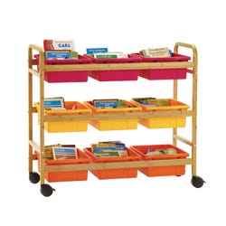 Copernicus Bamboo Book Browser Cart with Vibrant Warm Tub Combo, Item Number 2091724