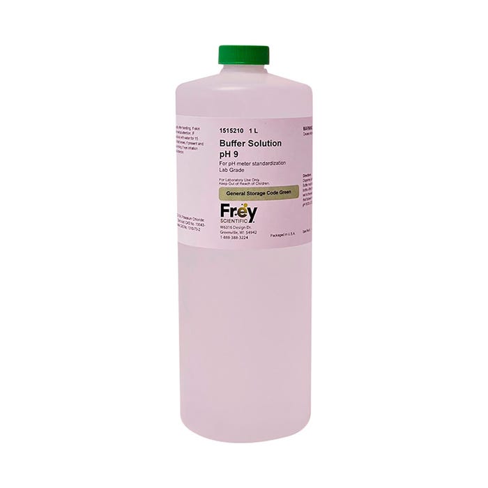 Frey Scientific Buffer Solution, pH 9.00, Lab Grade, 1 Liter