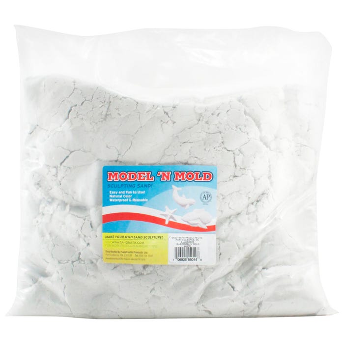 Sandtastik Model 'N Mold Sculpting Sand, 10 Pounds, White