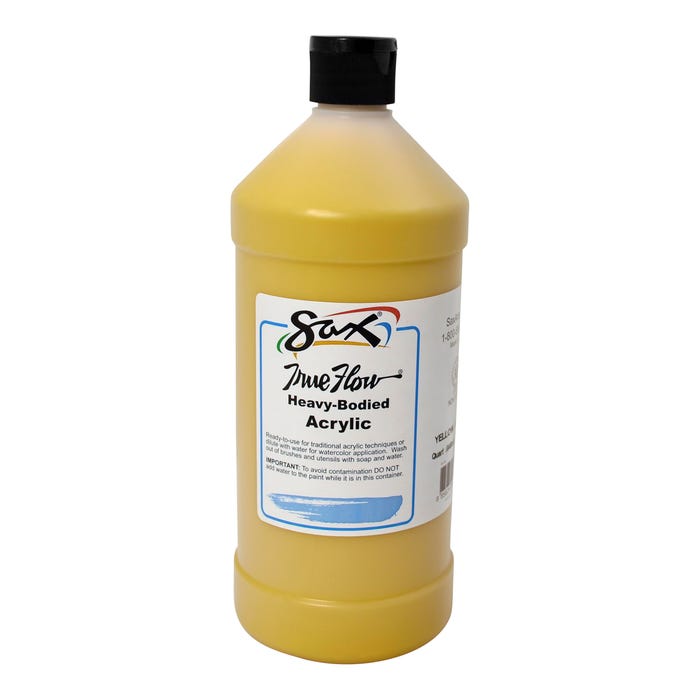 Sax Heavy Body Acrylic Paint, 1 Quart, Yellow Ochre