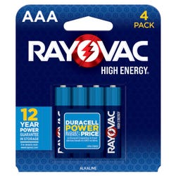 Rayovac High Energy AAA Batteries, 4 Pack