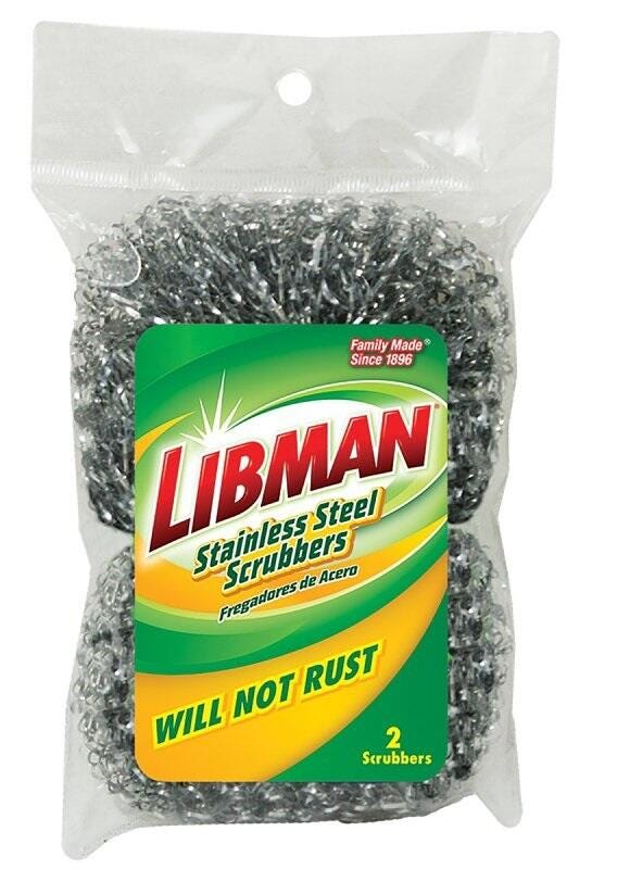 Libman Steel Scrubbers, Pack of 2 2161236