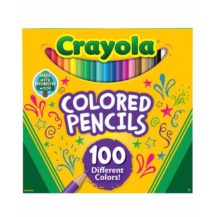 Crayola Colored Pencils, Assorted Colors, Set of 100