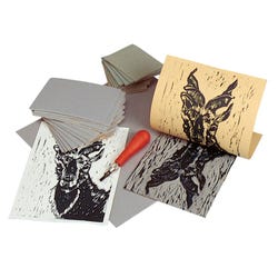 Speedball Red Baron Battleship Gray Unmounted Linoleum, 12 x 12 inches, Item Number 356771
