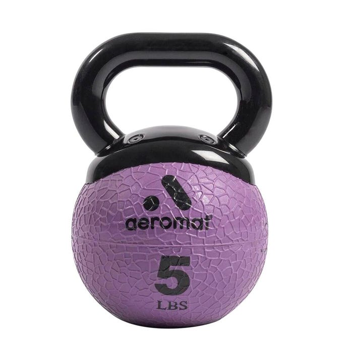 Aeromat Elite Mini 5 lb Kettlebell, Purple