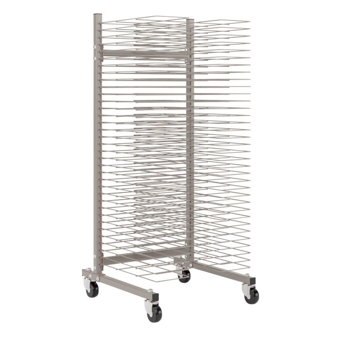 Bulman 35 Shelf Drying Rack with Casters, 24-1/2 x 23-1/2 x 53 Inches