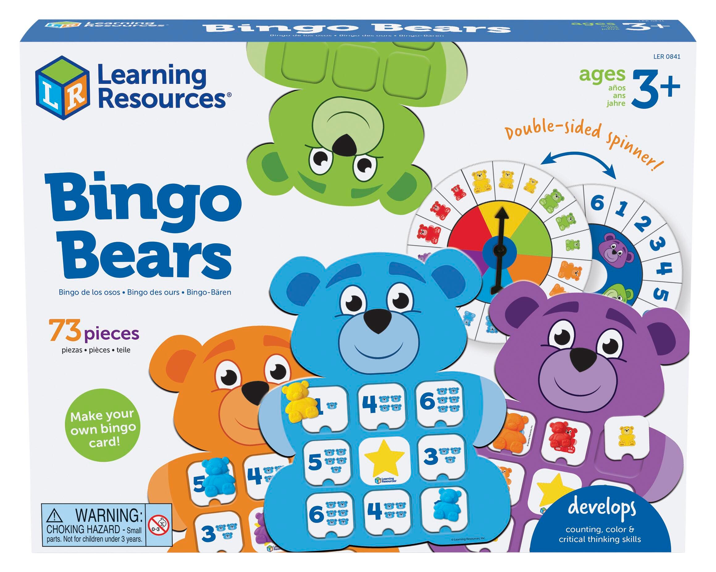 Learning Resources Bingo Bears, Grade PreK 2159480
