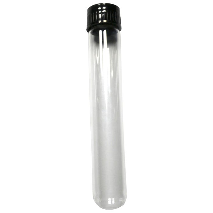 Eisco Labs Test Tubes with Screw Caps, Glass, 30 Milliliters, Pack of 12