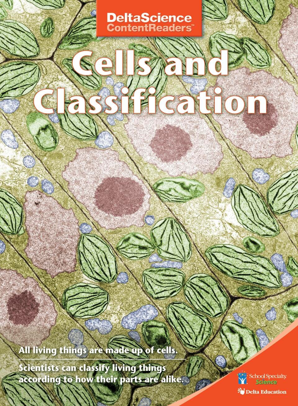 Delta Science Content Readers Cells and Classification Red Book, Pack of 8, Item Number 1278094