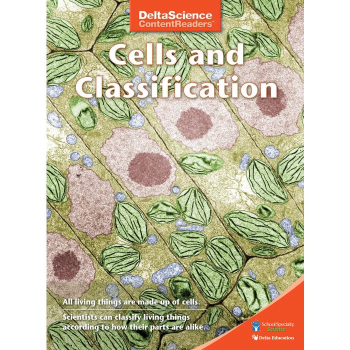 Delta Science Content Readers Cells and Classification Red Book, Pack of 8