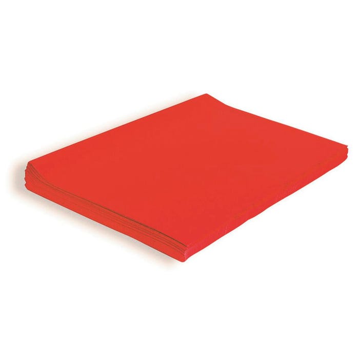 Spectra Deluxe Bleeding Tissue Paper, 20 x 30 Inches, Scarlet, 24 Sheets