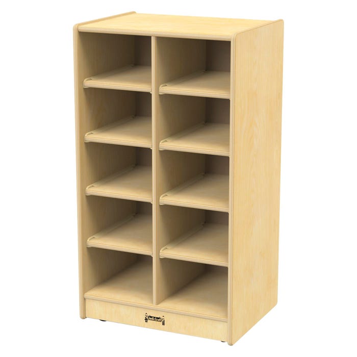 Jonti-Craft 10 Cubbie-Tray Mobile Unit, 20 x 15 x 35-1/2 Inches