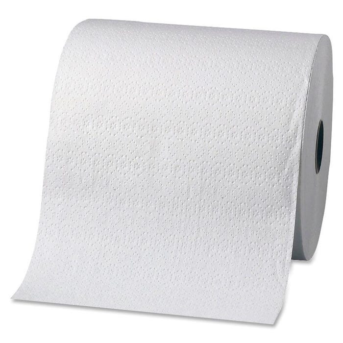 Georgia Pacific Signature Non-Perforated Towel Refill, 2-Ply, Paper, White, Pack of 12