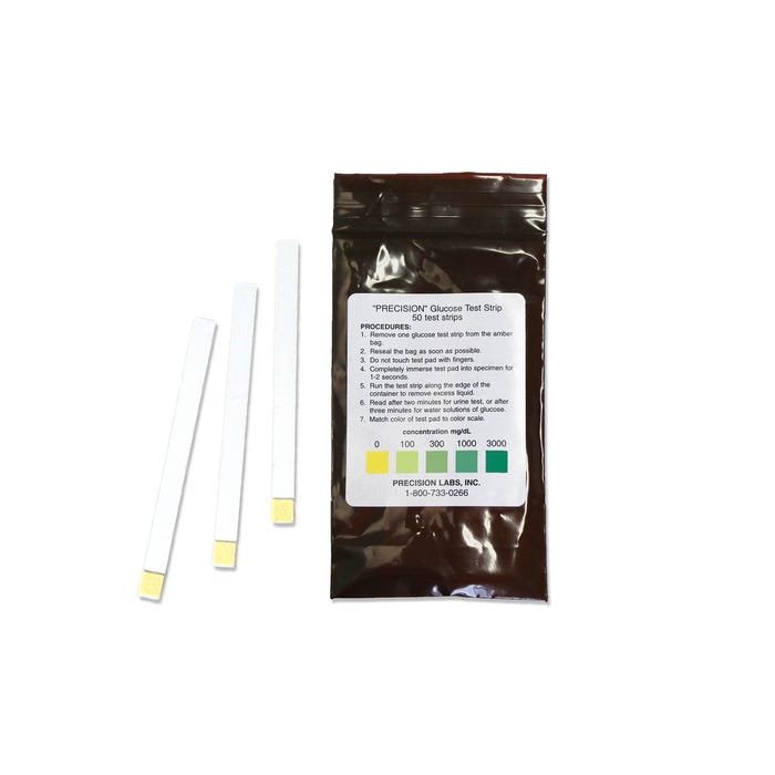 Food Test Strips, Glucose, Pack of 50