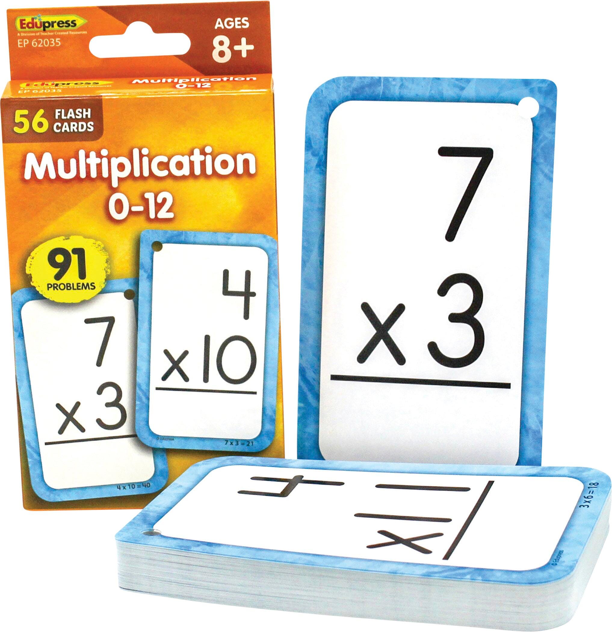 Image for Teacher Created Resources Double-Sided Multiplication Flash Cards, Set of 56 from School Specialty