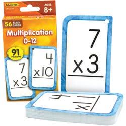 Edupress Double-Sided Multiplication Flash Cards, Set of 56