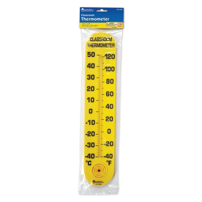 Learning Resources Classroom Thermometer, 15 Inches High