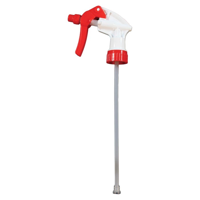 Genuine Joe General Purpose Trigger Sprayer, 9-7/8 Inches, Red/White, Pack of 24