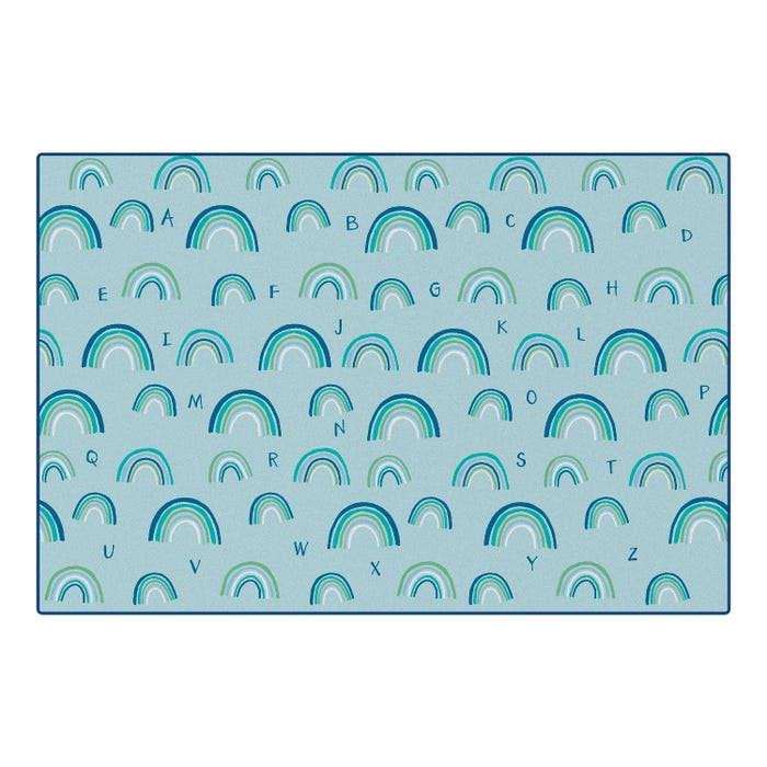 Carpets for Kids KIDSoft Rainbows Literacy, Rectangle