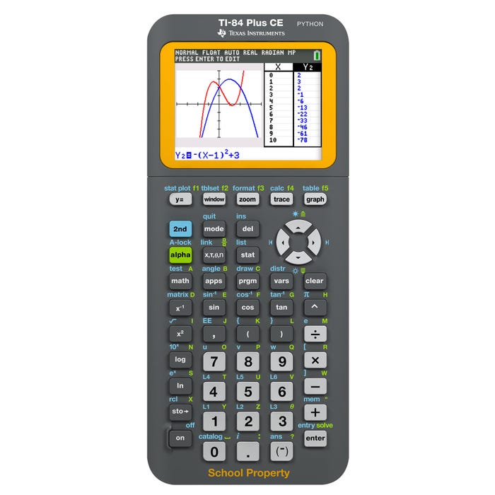 Texas Instruments TI-84 Plus CE Python Graphing Calculator Remote Learning Teacher Pack