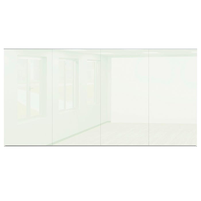 MooreCo Office Glass Wall Panel, 8 x 16 Feet