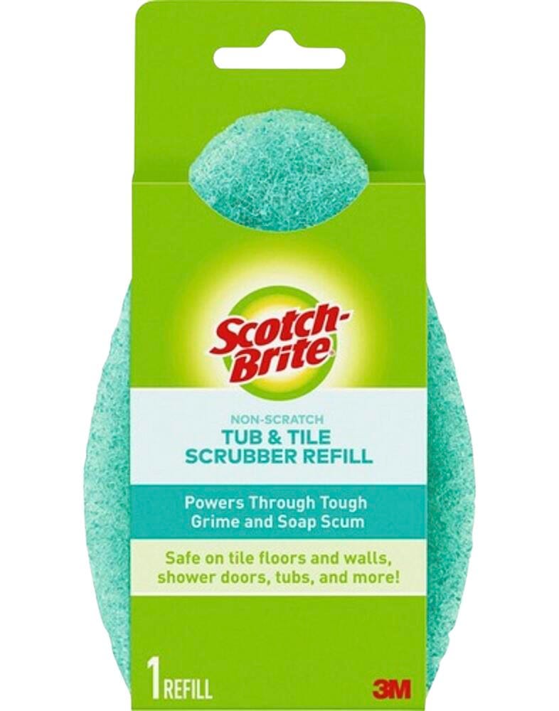 Scotch-Brite Non-Scratch Bath Shower Scrubber Refill, Blue 2009205