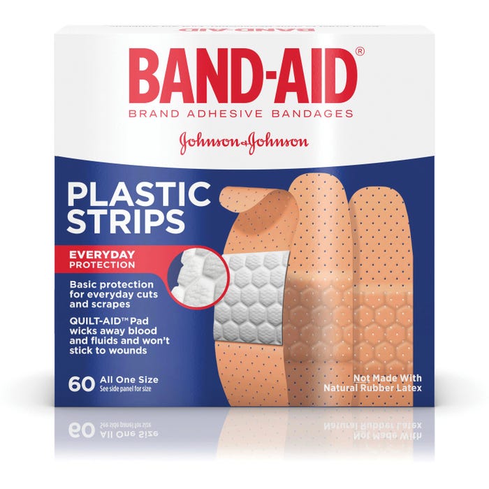 Johnson & Johnson Band-Aid All-One-Size Comfort Flex Adhesive Bandage, Plastic, Pack of 60