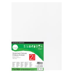 Daler-Rowney Simply Stretched Canvas, 11 x 14 Inches, Pack of 2, Item Number 2103506