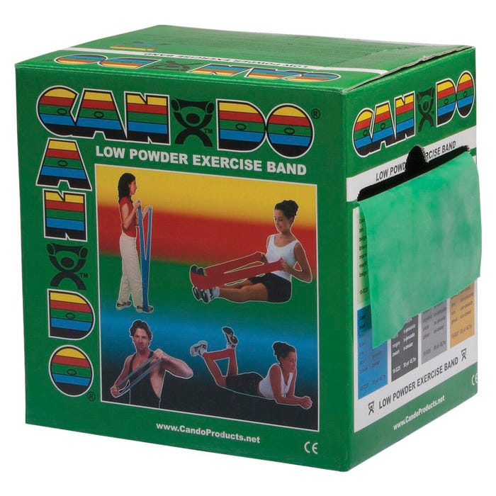 CanDo Exercise Band, Medium Band, 50 Yards, Green