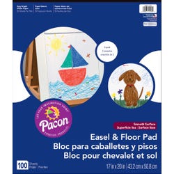 Pacon Easel Pad, 17 x 20 Inches, Unruled, Item Number 1439308