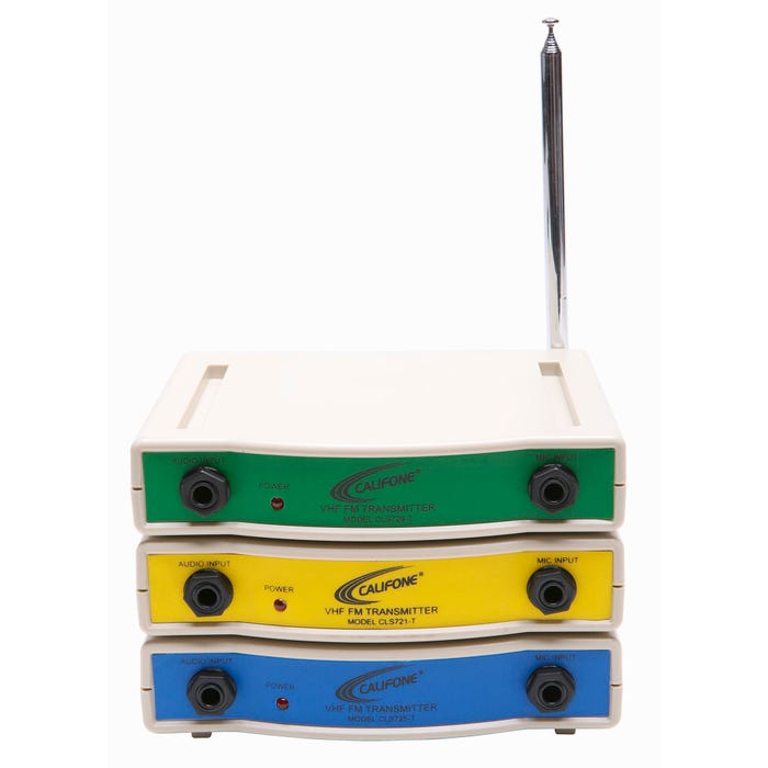 Califone CLS725T 72.500 MHz CLS Wireless VHF/FM Transmitter, Blue